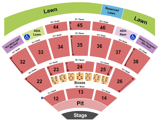 Blossom Music Center Pierce The Veil Seating Chart